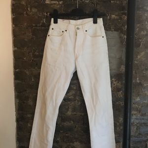 Vintage white 501 Levi’s jeans